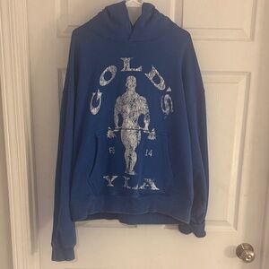 YoungLA Royal Blue Graphic Pullover Hoodie